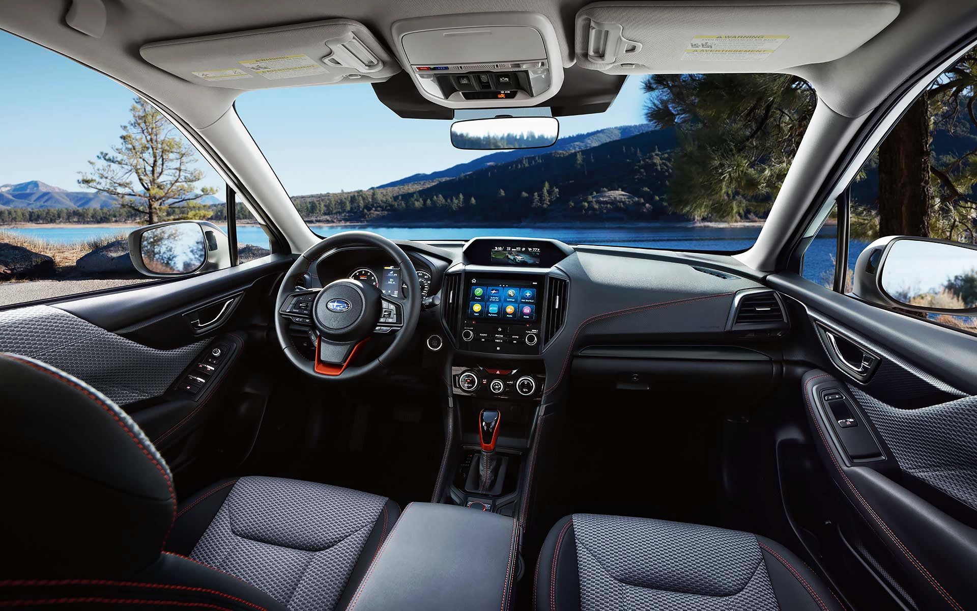 The interior and front dash of the 2022 Forester. | Dyer Subaru in Vero Beach FL