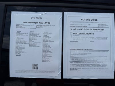 2023 Volkswagen Taos 1.5T SE