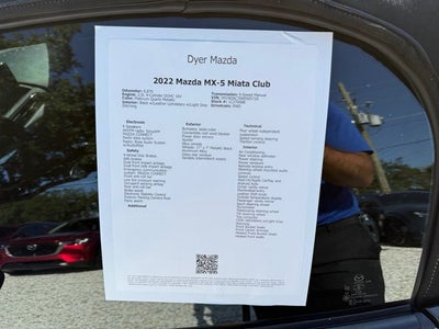 2022 Mazda Mazda MX-5 Miata Club