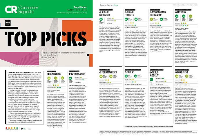 Consumer Reports Top Picks | Dyer Subaru in Vero Beach FL