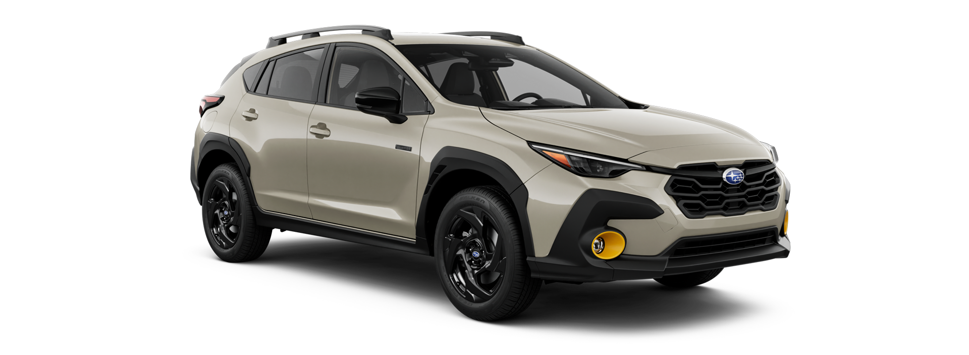 2026 Subaru Crosstrek Sport Hybrid Shown in Sand Dune Pearl
