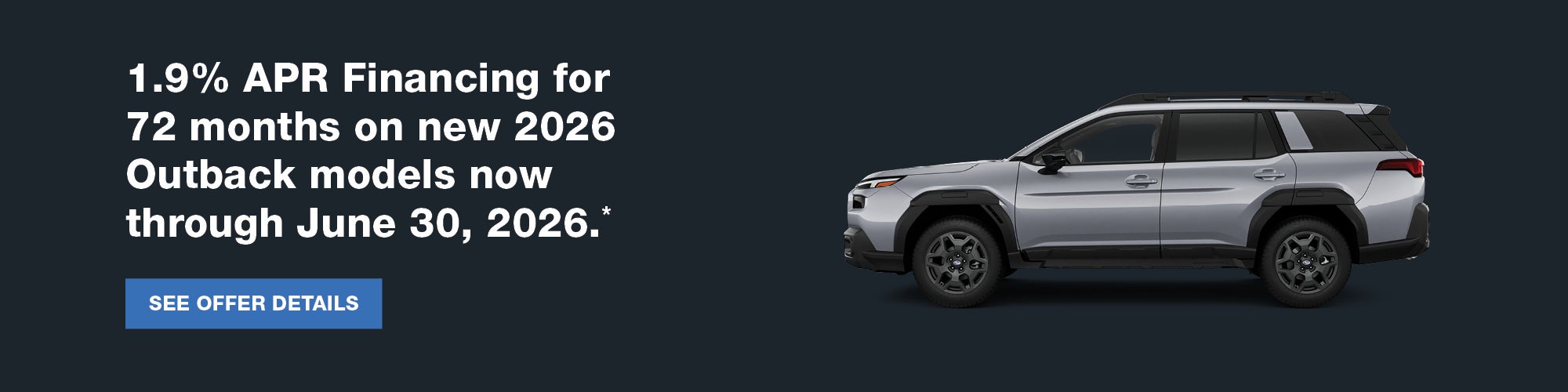 June Outback APR Offer