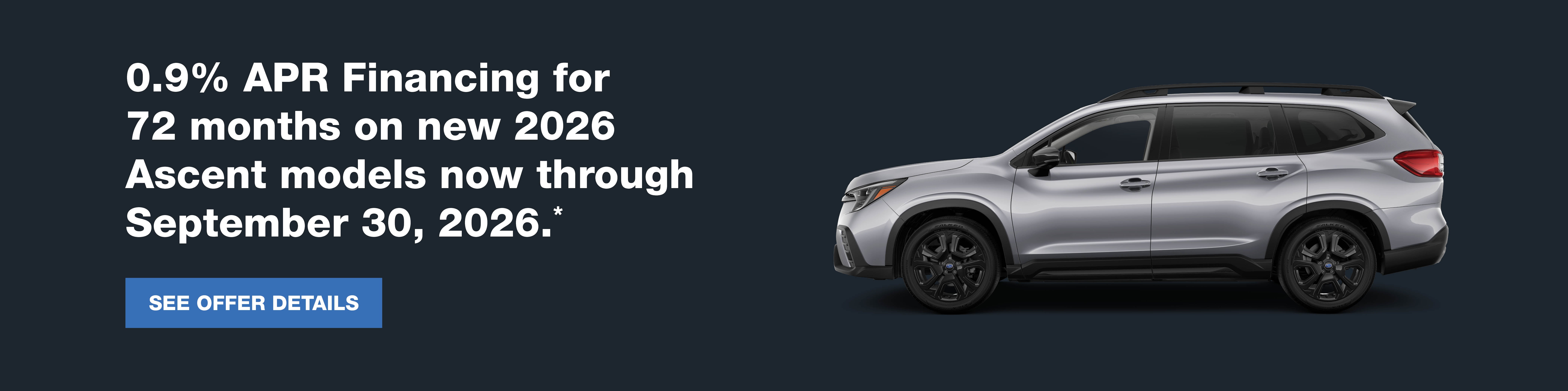 Subaru APR September Offer
