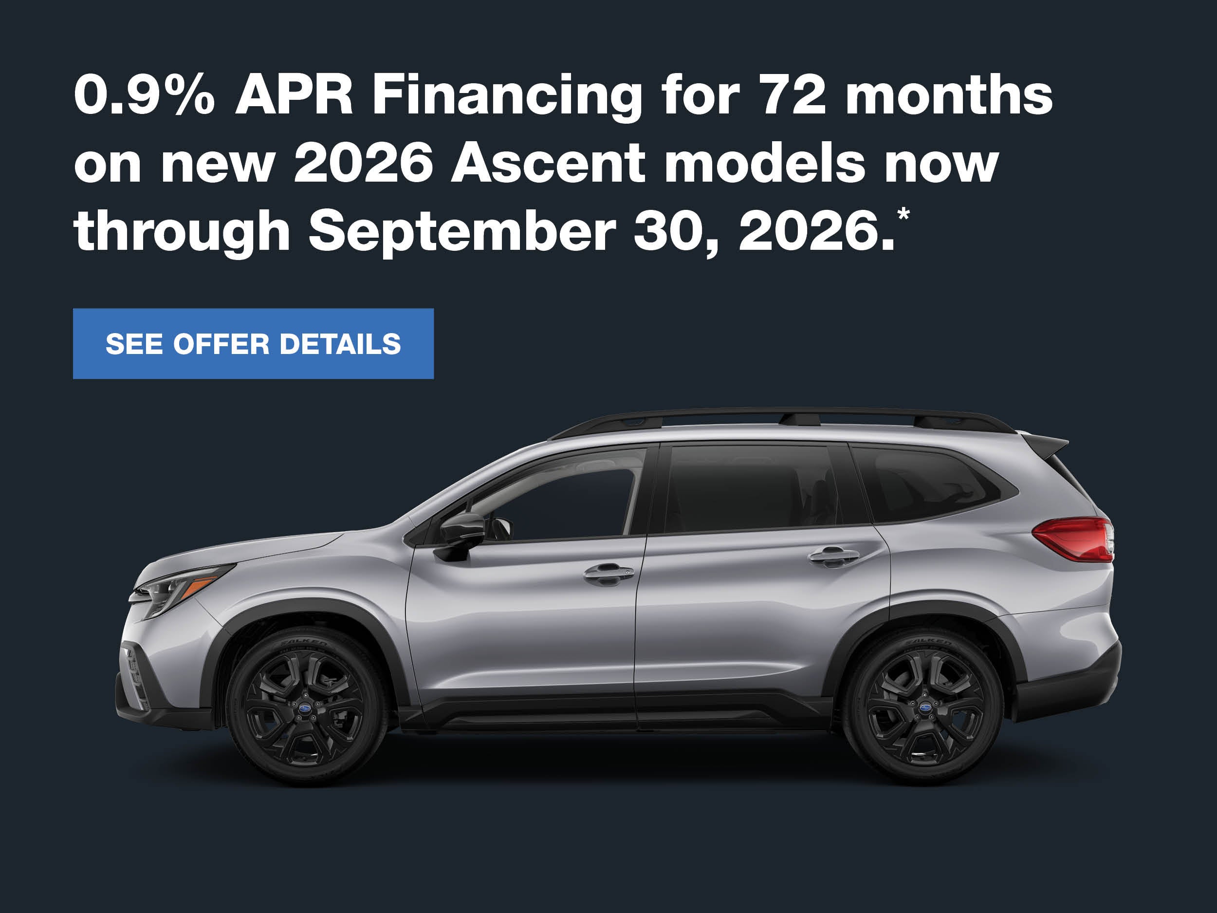 Subaru APR September Offer