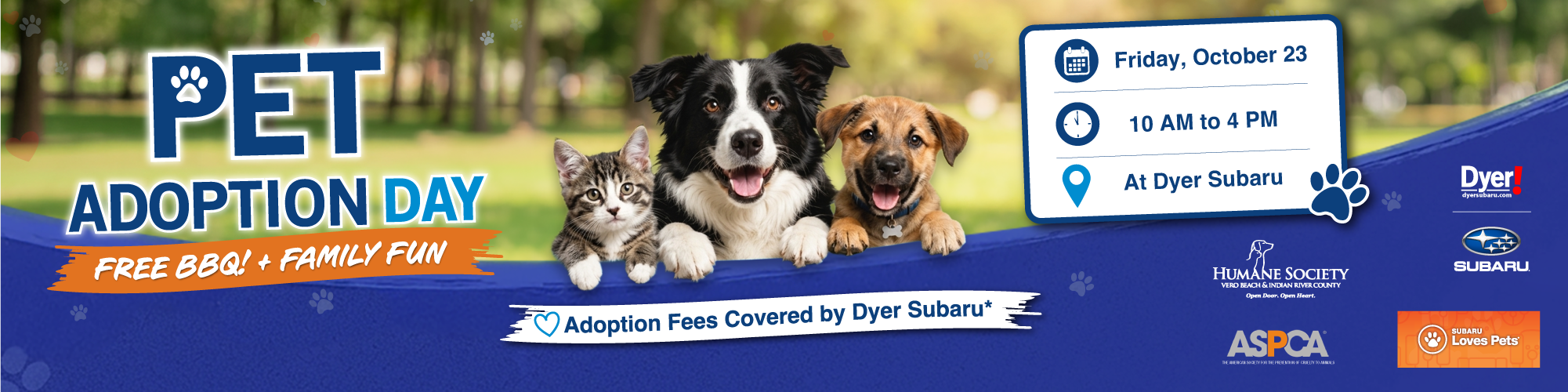 Pet Adoption Day at Dyer Subaru