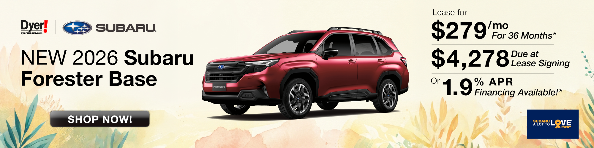 New 2026 Subaru Forester Base