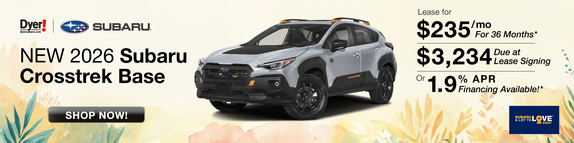 New 2026 Subaru Crosstrek Base