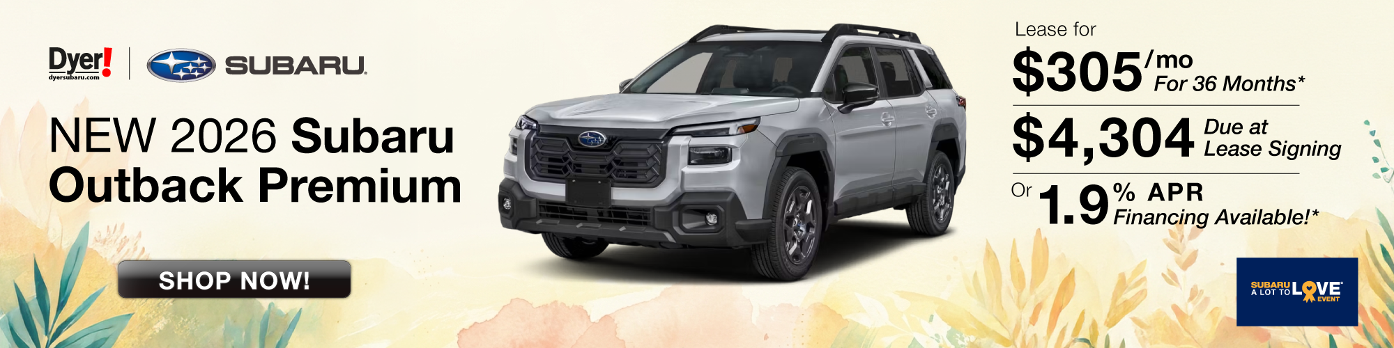 New 2026 Subaru Outback Premium