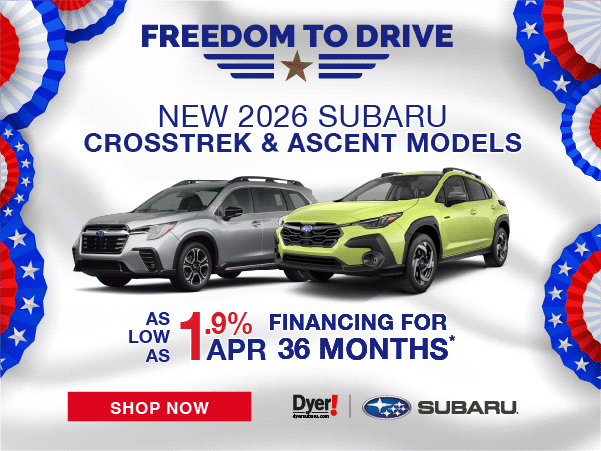 New 2026 Subaru Crosstrek & Ascent Models