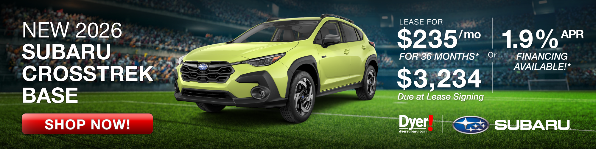 New 2026 Subaru Crosstrek Base